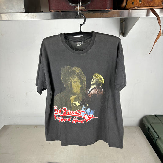Vintage 1991-92 Rod Stewart Vagabond Heart Tour Single Stitch T-shirt