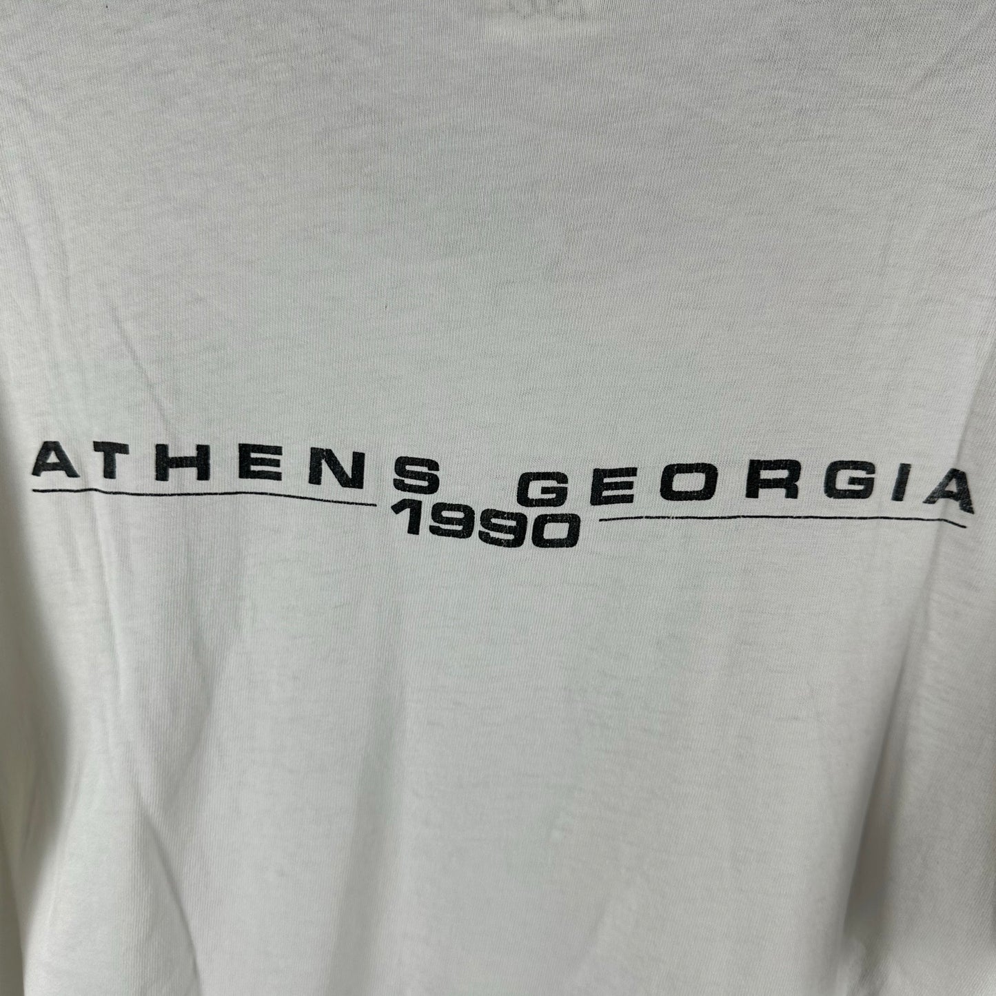 Vintage 1990 Athens Georgia Concert Rock Band Graphic T-shirt