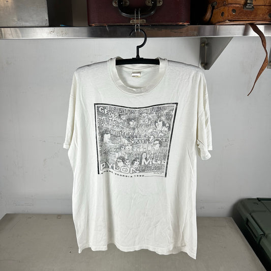 Vintage 1990 Athens Georgia Concert Rock Band Graphic T-shirt