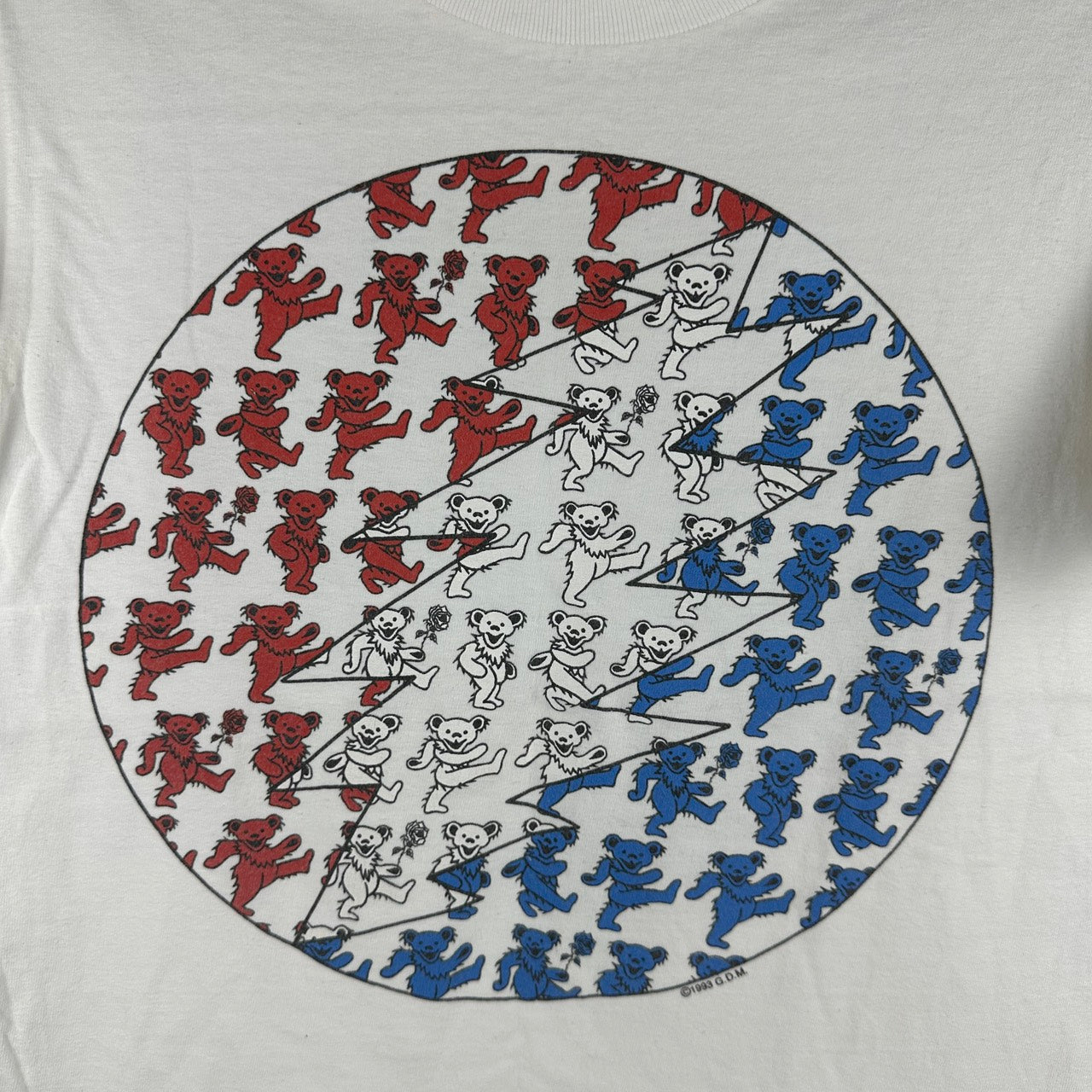 Vintage 1993 Grateful Dead Bear Graphic Rock Band T-shirt