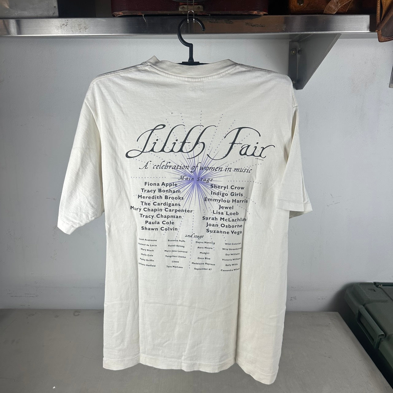 Vintage 1997 Lilith Fair Tracy Chapman Fiona Apple Indigo Girls Concert T-shirt